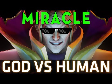 Dota 2 7.07 - Miracle- Invoker - God Invoker vs Human PL - MID Lane