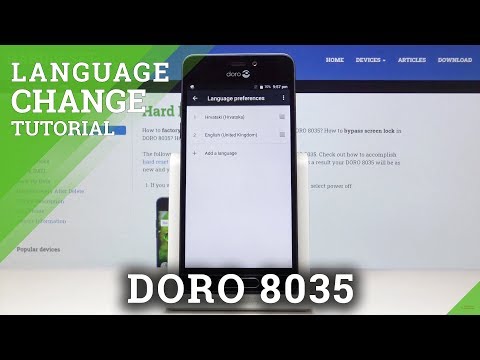 How to Change Language in DORO 8035 – Region Settings