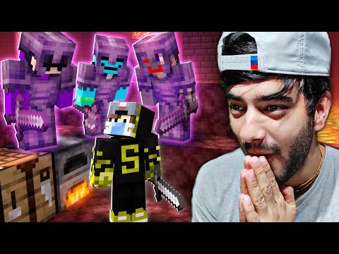 1 VS 3 Speedrunner VS Netherite Hunter 😱 | Minecraft Manhunt