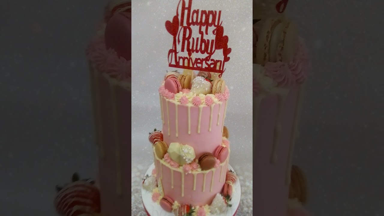 Ruby Wedding Cake
