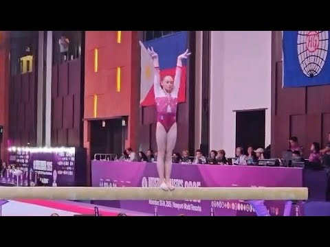 Elena Colas 🇫🇷 - 13,700 Beam - Qualifications - Junior World Championships 2025