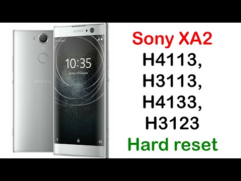 Hard reset Sony Xperia XA2 (H4113, H3113, H4133, H3123)