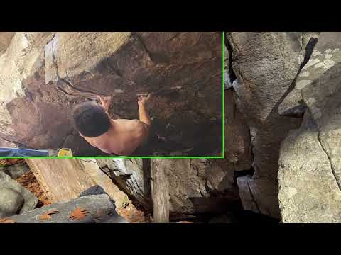 Summer Lug Low (V8) - Powerlinez Bouldering: Whale Wall