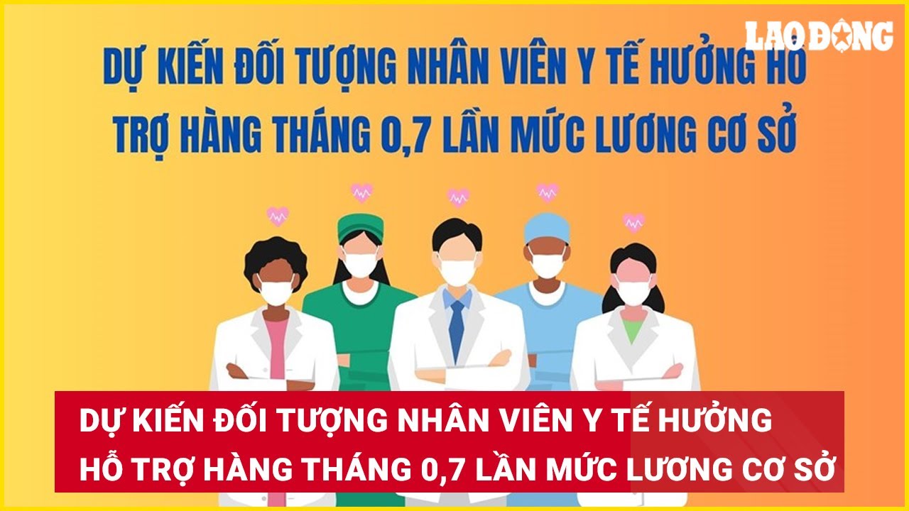 Dự kiến đối tượng nhân viên y tế hưởng hỗ trợ hàng tháng 0,7 lần mức lương cơ sở