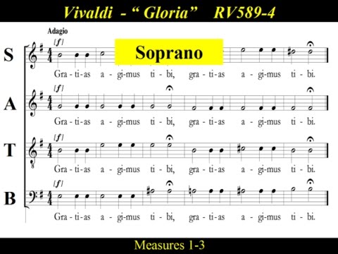 Vivaldi - Gloria - RV589 - 4 Gratias Agimus Tibi - Soprano