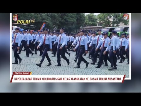 KAPOLDA JABAR MENERIMA KUNJUNGAN SISWA KELAS X1 KE 3 SMA TARUNA NUSANTARA