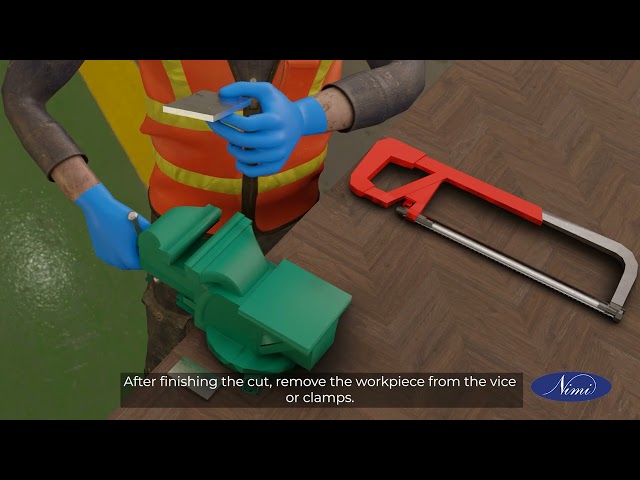 HackSaw along a straight line, curved line and different sections of metal