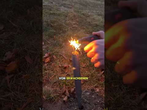 The biggest sparkler ever?😱💥 #newyearseve #sparkler #fireworks #experiment #attempt