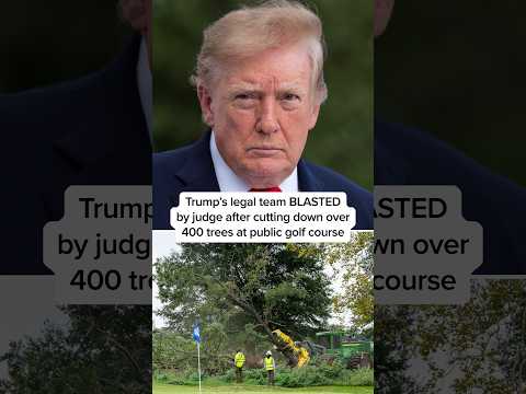 Trump's legal team BLASTED by judge after cutting down over 400 trees at public golf course