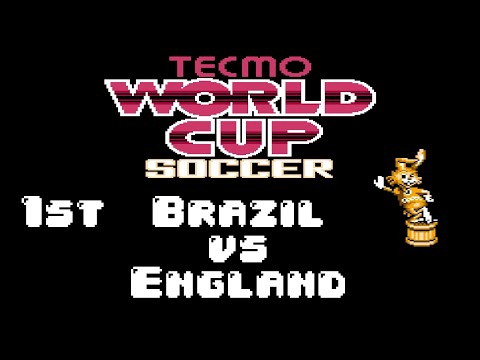 Tecmo world cup - 1st (Brazil vs England) / Retro Games