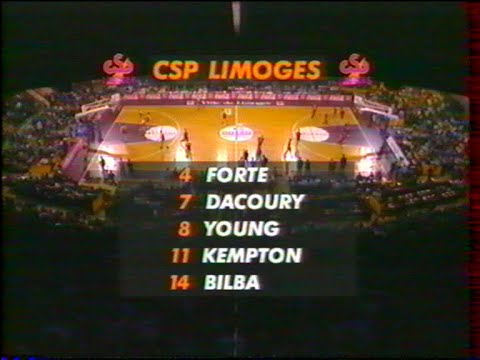 Limoges CSP - Scavolini Pesaro 1/4 de finale 1995 Match 2