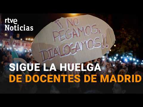 «Somos docentes, no delincuentes» dicen los educadores en huelga | RTVE Noticias
