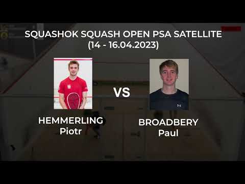 Piotr Hemmerling vs Paul Broadberry (round 1) - SQUASHOK SQUASH OPEN PSA SATELLITE