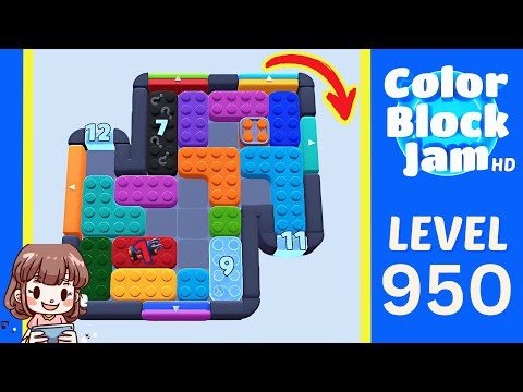 Color Block Jam Level 950 Solution Walkthrough