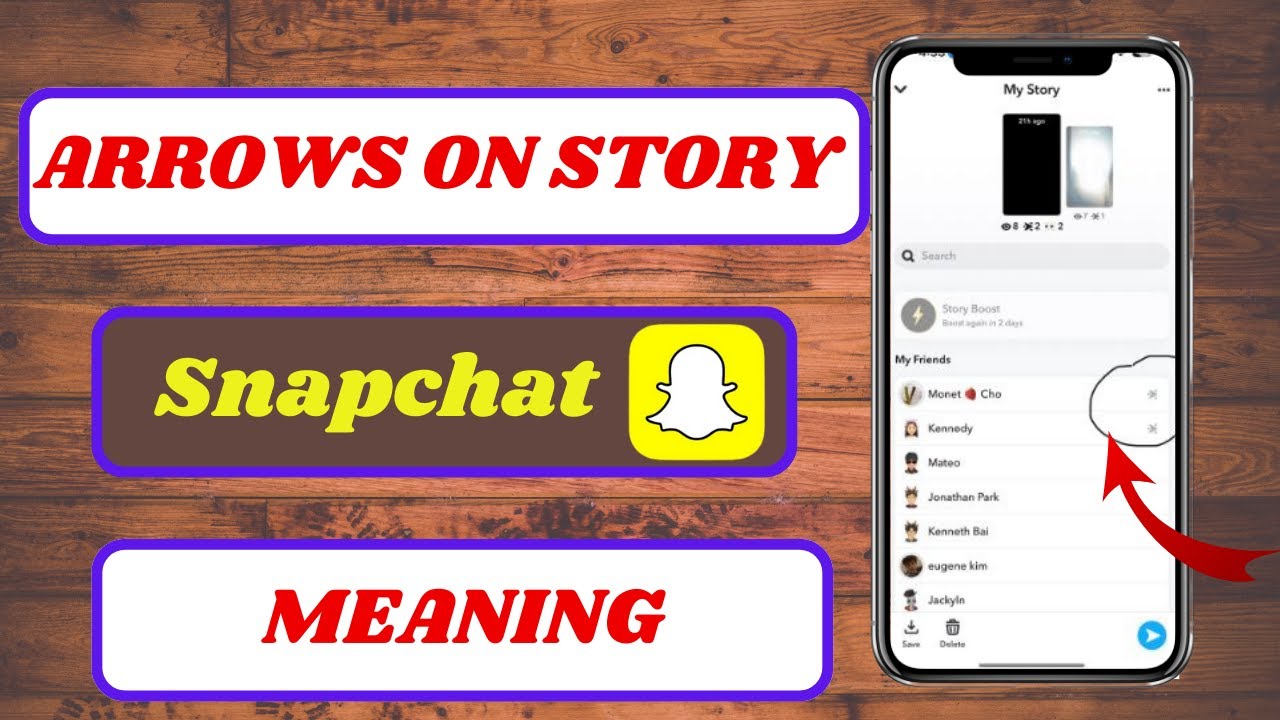 what does the arrow mean on snapchat story|arrow on snapchat story|2024