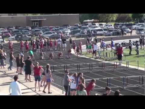 Coppell Middle School North - Girls 7th grade Zone 100m hurdle at Cross Timber
