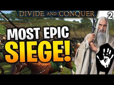 EPIC SIEGE DEFENSE vs. 5,000 Rohirrim - ISENGARD Campaign Third Age Total War #2 (Cobrak DaC V5)