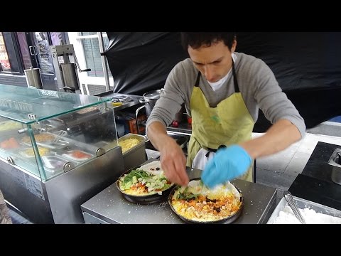 Brazil Street Food: Fresh Brazilian Tapioca Flatbread Pancakes and Churros, Whitecross Market London