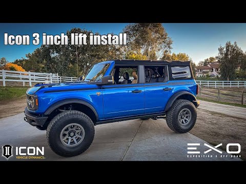 2021+ Ford Bronco - Icon 3 inch lift install | Step by Step
