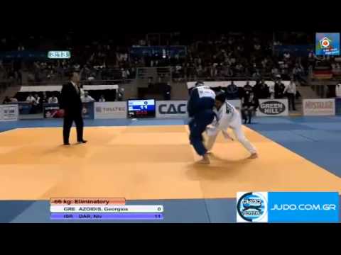 European Judo Championhips U20 Lommel 2011 -66kg Azoidis (GRE)-Dar (ISR)