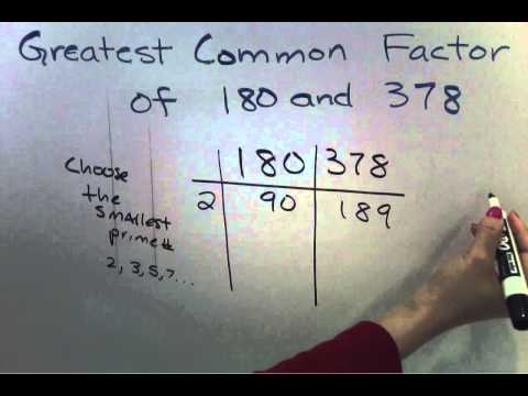 GCF - Greatest Common Factor for Large Numbers (Easier Method) (6 of 7)