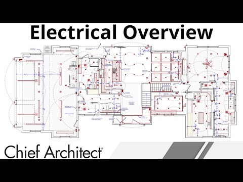 A tutorial demonstrating how to create electrical, plumbing, and HVAC plans using Chief Architect software.