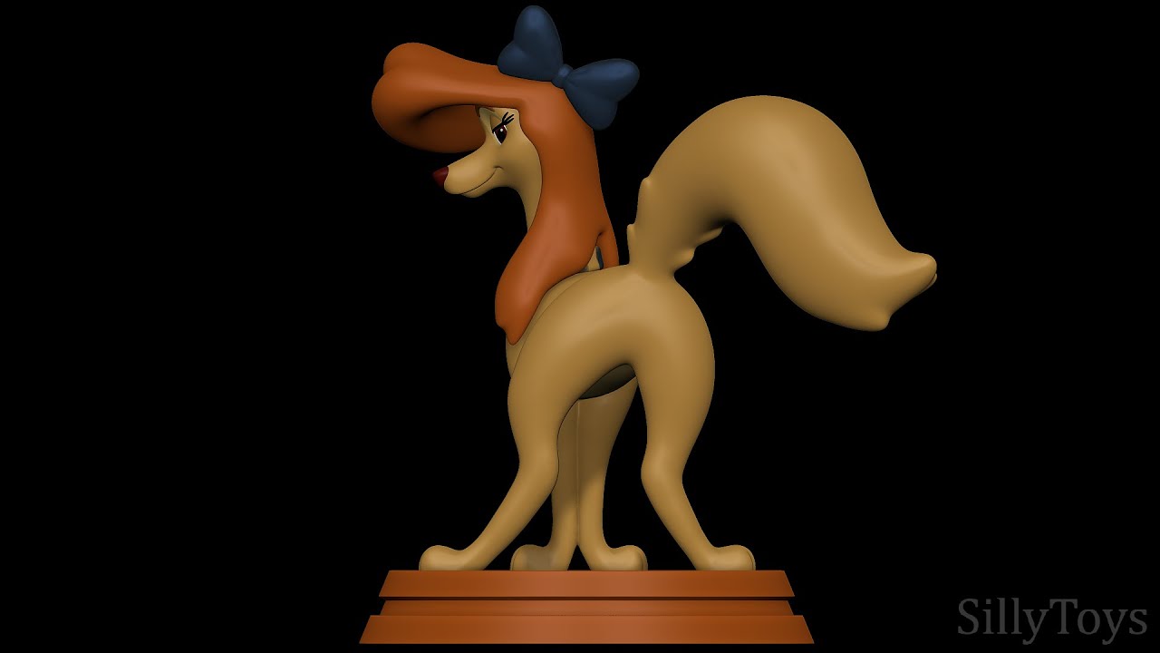 Dixie Shaking Her Butt - The Fox and The Hound 2 3D Print Model