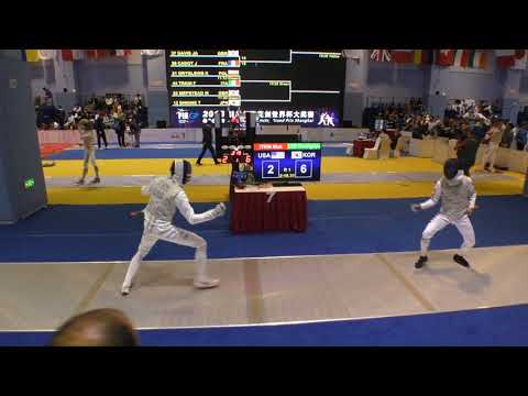 FE 2018 145 T64 27 M F Individual Shanghai CHN GP 7 ITKIN USA vs LEE KOR