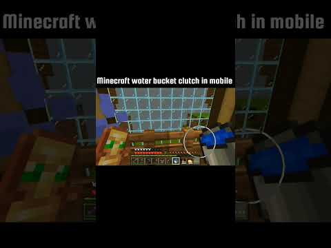 Insane Minecraft mobile water bucket clutch and epic mountain house build