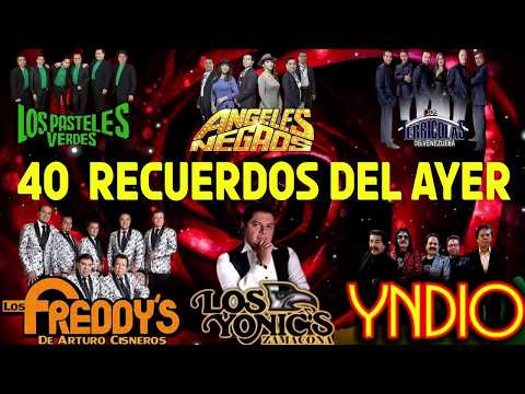 FREDDY'S, TERRICOLAS, YONICS, ANGELES NEGROS, PASTELES VERDES   EXITOS ROMÁNTICOS DEL RECUERDO