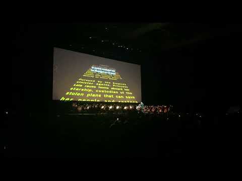 Star Wars IV Live In Concert. Julian Bigg conducts Stockholm Concert Orchestra, Spektrum Arena Oslo.