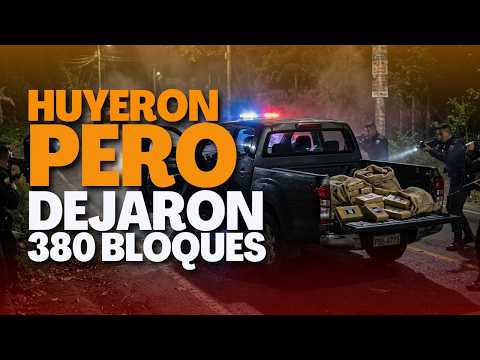 Intentaron escapar de la Policía en Sucumbíos… pero abandonaron 380 bloques en la huida #ecuador