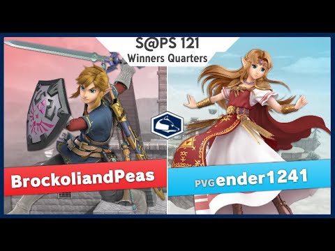 S@PS 121 Ultimate Singles - BrockoliandPeas(Link) vs PVG | ender1241(Zelda) Winners Quarters