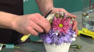Florale Tischdekorationen mit Produkten von Smithers-Oasis