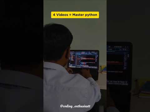 4 Best Videos to master Python Learning Python Zero To Hero #coding #shorts #ytshorts #shortvideo
