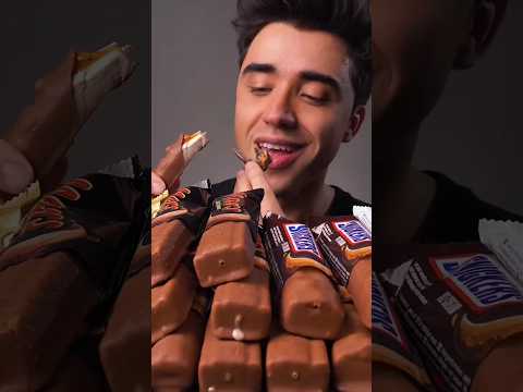 Ich esse einfach ein ICE CREAM Snickers Mars Twix Bounty Chocolate ASMR