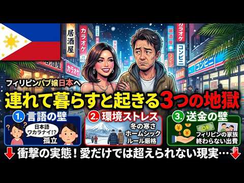 フィリピンパブ嬢を日本へ連れて暮らすと起こる３つの問題 YouTubeサムネイル