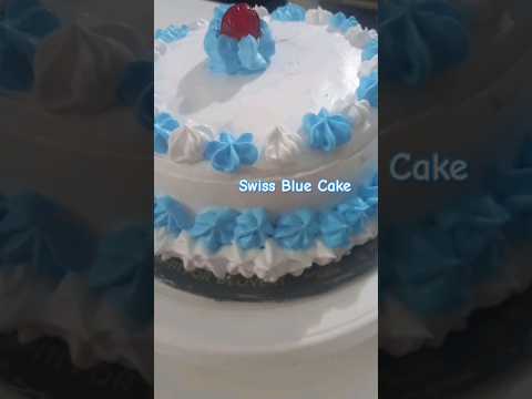Swiss Blue Cake Homemade By: Rozi Nahid #music #now #creamy #order #dessert #homemade #baking