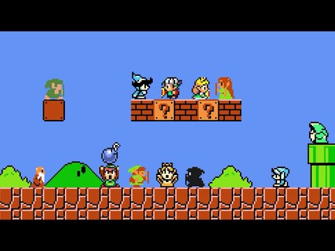 Super Mario Bros. Crossover - All Zelda Characters & Skins