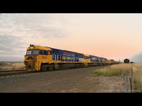 1MP2 Steel Train With NR66 "Movember" & Sadleirs Vans (7/2/2021) - PoathTV Australian Railways