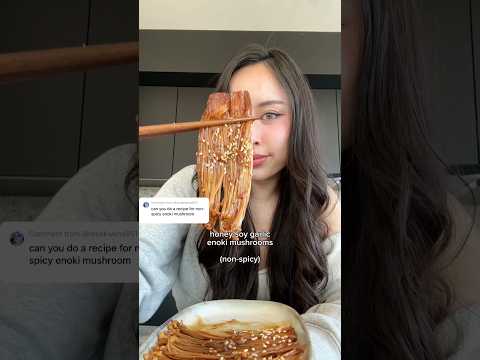 non-spicy enoki mushroom 🫶🏻 #food