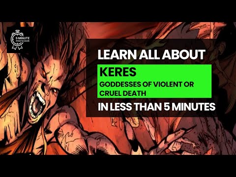 Learn all about Keres: Goddesses Of Violent Or Cruel Death in LESS THAN 5 minutes - Greek Mythology