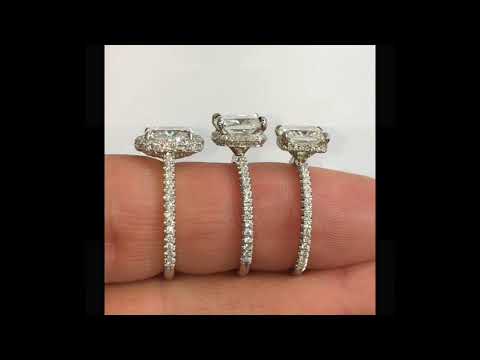 Comparing Hidden Halo Vs Halo and Solitaire Engagement Rings
