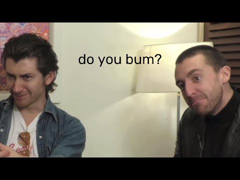 Alex Turner and Miles Kane goofing off during an interview for 6 minutes straight