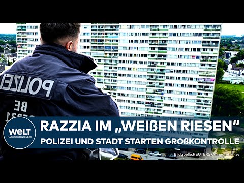 DUISBURG: Großeinsatz im "Weißen Riesen" - Polizei und Sozialamt durchsuchen Problemhochhaus