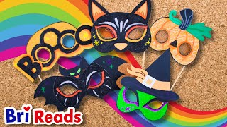 How to Make Halloween Masks for Kids! | Create a Halloween Paper Craft with Bri Reads