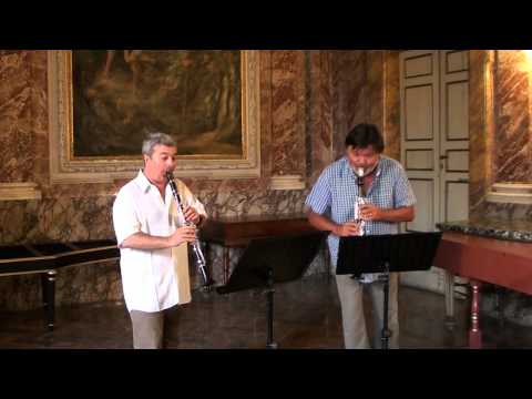 G. Rossini,  Sonata III for two clarinets (M. Mangani) - Sergio Bosi & Corrado Giuffredi