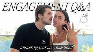 ENGAGEMENT Q&A 💍 | answering your *JUICY* engagement questions! dream wedding, budget, kids?? + more