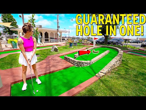 This Mini Golf Course has Bonus Guaranteed Hole In One Options!
