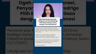 Ogah Dukung Israel, Penyanyi AS Olivia Rodrigo Pilih Bantu Rakyat Gaza dengan Cara Berdonasi